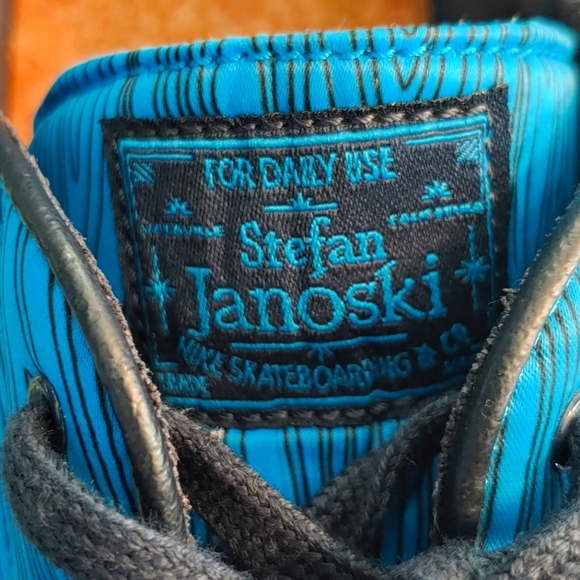 Nike SB Zoom Stefan Janoski Everyday Skateshoe Size 12 Blue/Black 2014 - Picture 6 of 8